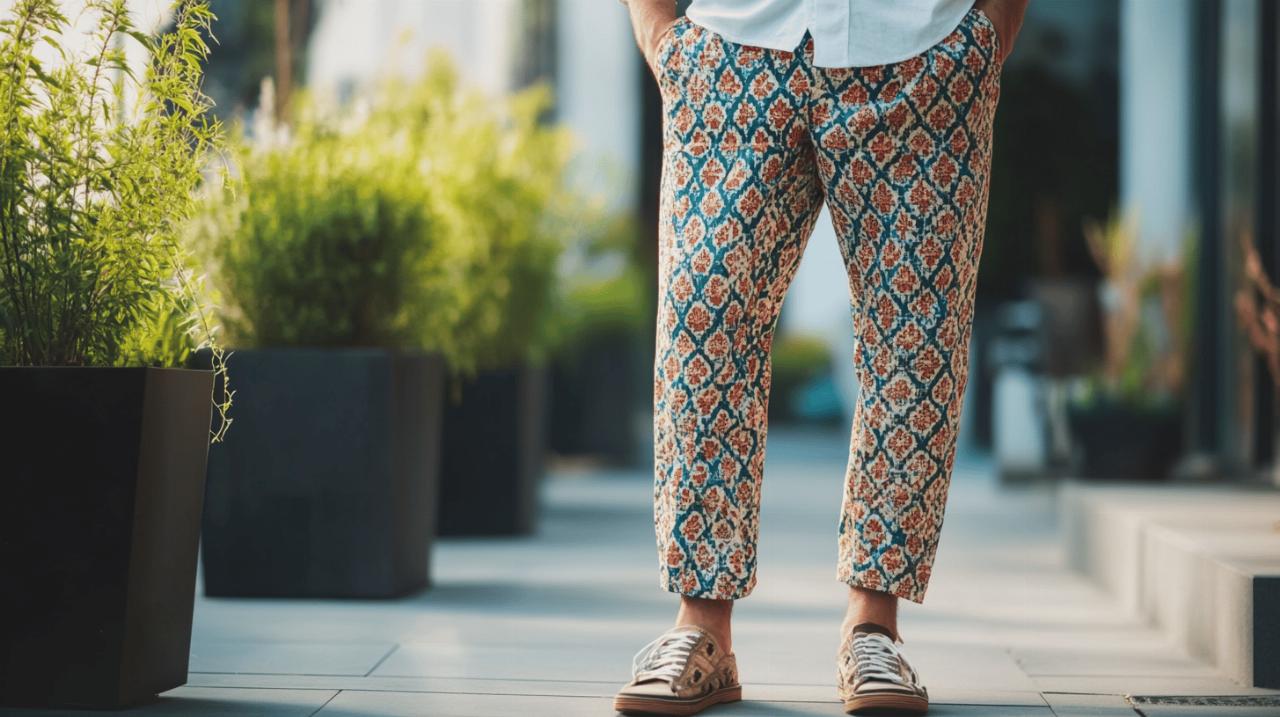 Bien porter le sarouel pour homme, nos astuces : focus sur les matieres bio-sourcees
