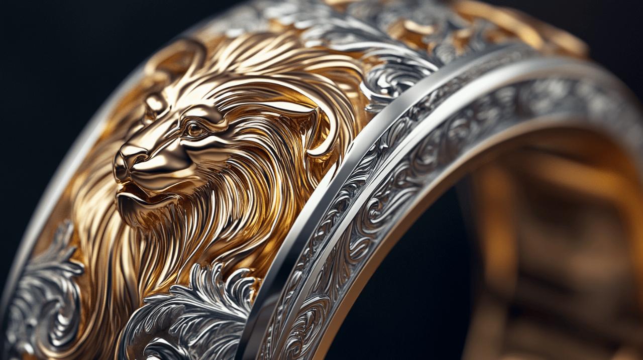 Adoptez la Force du Bracelet Lion pour un Look Rebelle